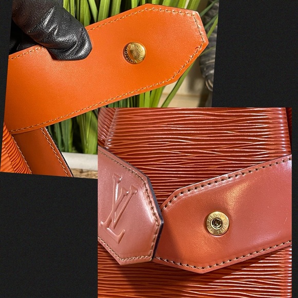 Louis Vuitton Sac D'Epaule PM Epi Bucket Bag in Cannelle Brown - Picture 13 of 16